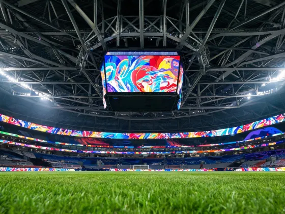 Sports stadium LED scoreboard