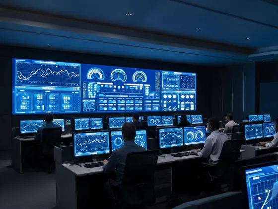 Control room LED video wall